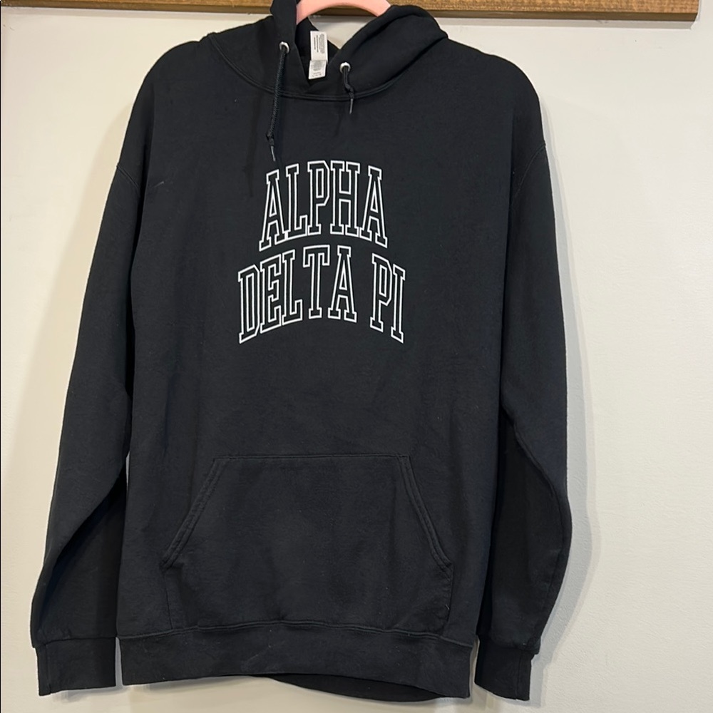 Alpha Delta Pi sweatsuit - Black Hoodie and matching Sweatpants with Bear logo